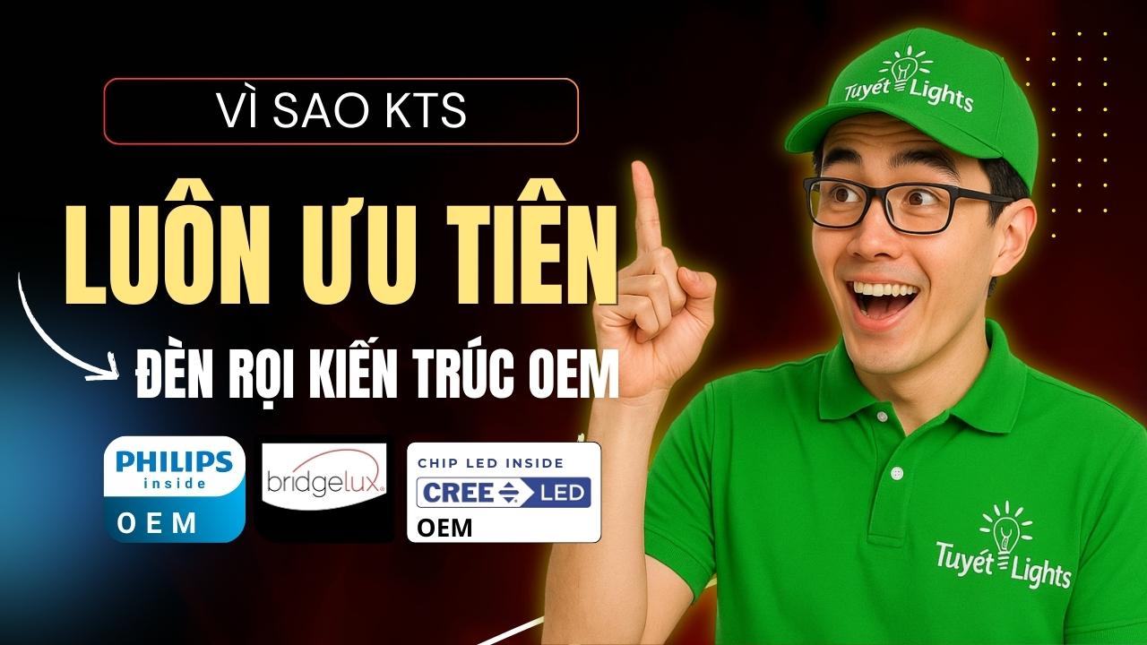 Vì sao kiến trúc sư và nhà thiết kế nội thất thường chọn đèn spotlight âm trần mặt sâu, chống chói?